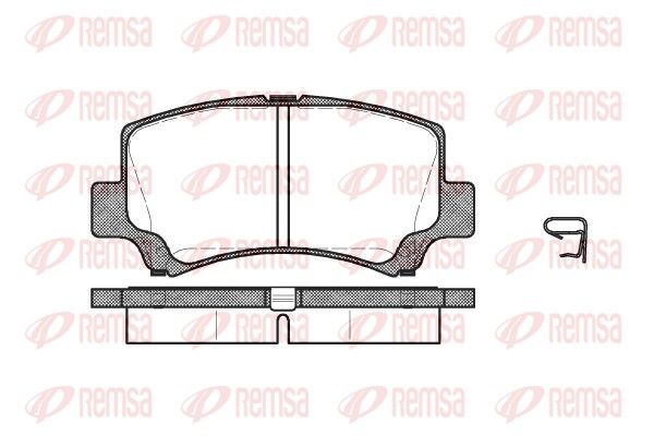 REMSA 0710.02 Brake Pad Set, disc brake
