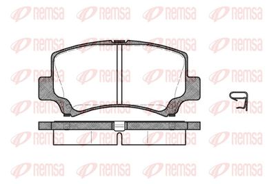 Brake Pad Set, disc brake REMSA 0710.02