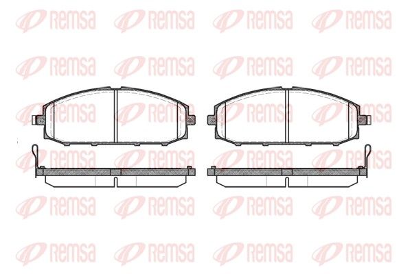 REMSA 0711.04 Brake Pad Set, disc brake