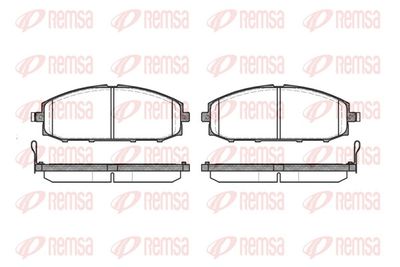 Brake Pad Set, disc brake REMSA 0711.04