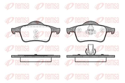 Brake Pad Set, disc brake REMSA 0714.00