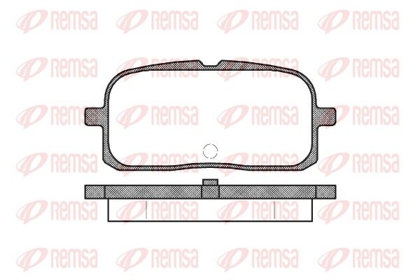 REMSA 0715.00 Brake Pad Set, disc brake