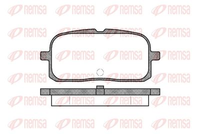 Brake Pad Set, disc brake REMSA 0715.00