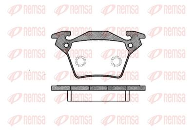 Brake Pad Set, disc brake REMSA 0717.00