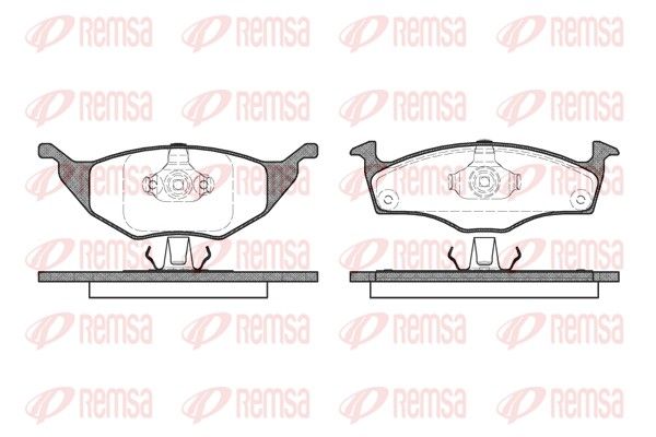 REMSA 0718.20 Brake Pad Set, disc brake