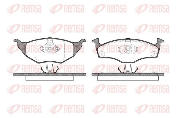 REMSA 0718.00 Brake Pad Set, disc brake