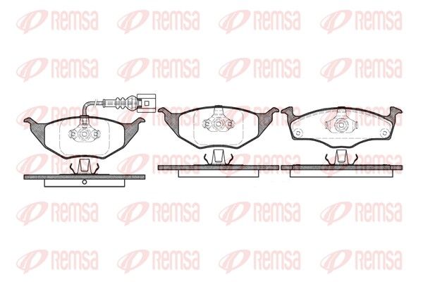REMSA 0718.11 Brake Pad Set, disc brake