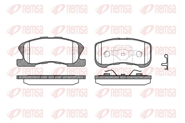 REMSA 0720.02 Brake Pad Set, disc brake