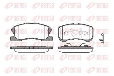 Brake Pad Set, disc brake REMSA 0720.02