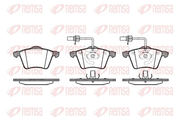 REMSA 0721.02 Brake Pad Set, disc brake