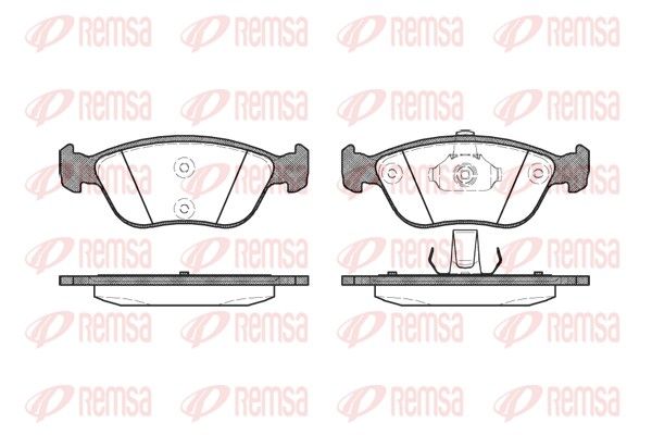 REMSA 0722.00 Brake Pad Set, disc brake