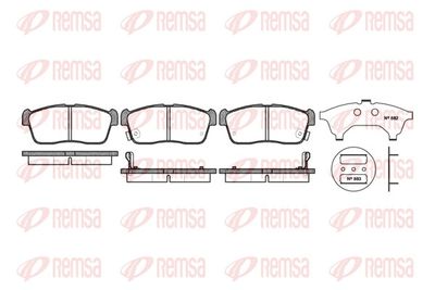 Brake Pad Set, disc brake REMSA 0724.02