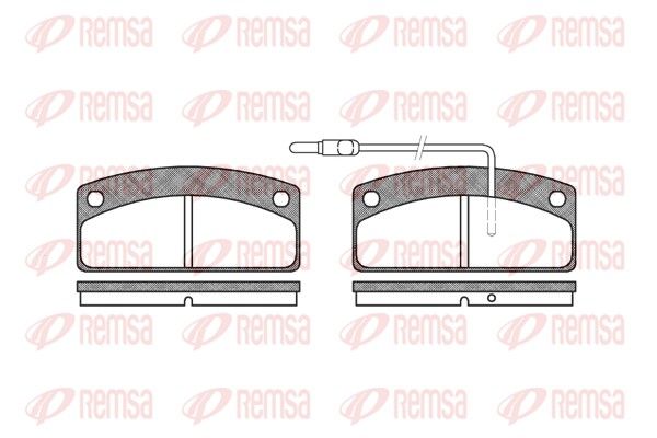 REMSA 0725.02 Brake Pad Set, disc brake
