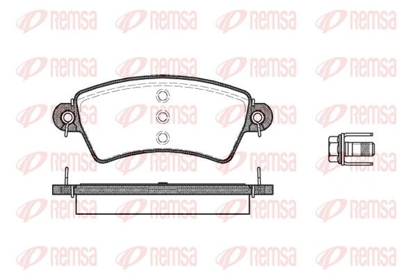 REMSA 0726.00 Brake Pad Set, disc brake