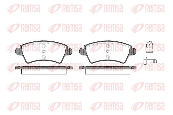 REMSA 0726.10 Brake Pad Set, disc brake