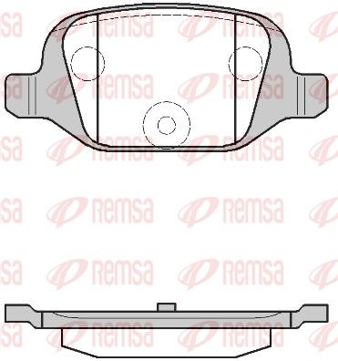 REMSA 0727.00 Brake Pad Set, disc brake