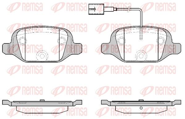 REMSA 0727.12 Brake Pad Set, disc brake