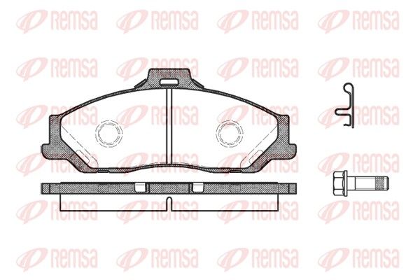 REMSA 0730.01 Brake Pad Set, disc brake