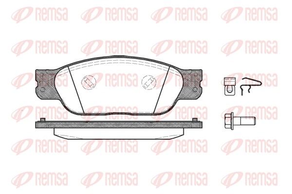 REMSA 0731.00 Brake Pad Set, disc brake