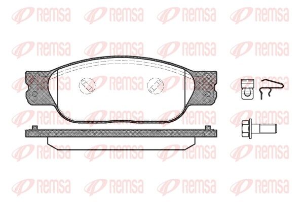 REMSA 0731.10 Brake Pad Set, disc brake