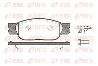 Brake Pad Set, disc brake REMSA 0731.10