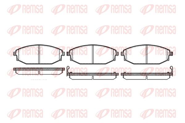 REMSA 0734.02 Brake Pad Set, disc brake