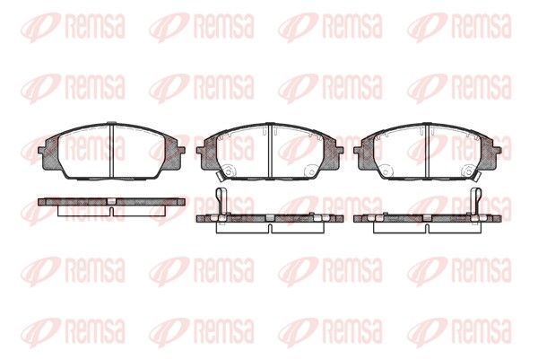 REMSA 0735.02 Brake Pad Set, disc brake