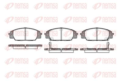 Brake Pad Set, disc brake REMSA 0735.02