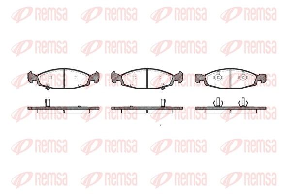 REMSA 0736.02 Brake Pad Set, disc brake