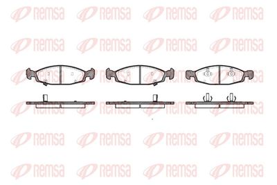 Brake Pad Set, disc brake REMSA 0736.02
