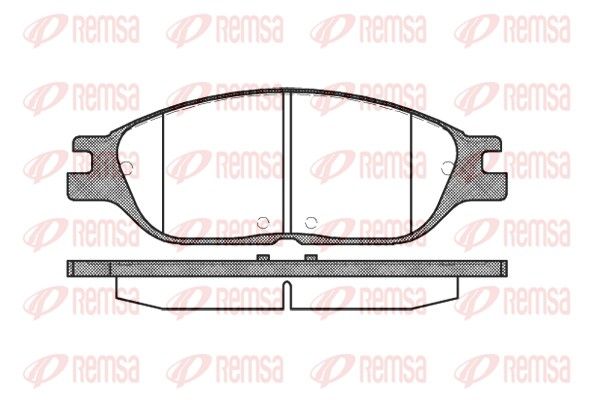 REMSA 0738.00 Brake Pad Set, disc brake