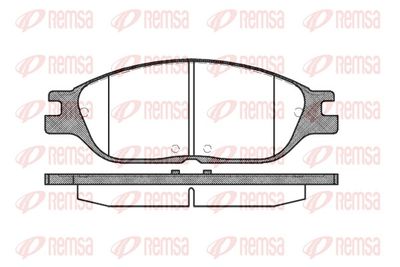 Brake Pad Set, disc brake REMSA 0738.00