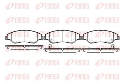 Brake Pad Set, disc brake REMSA 0739.02
