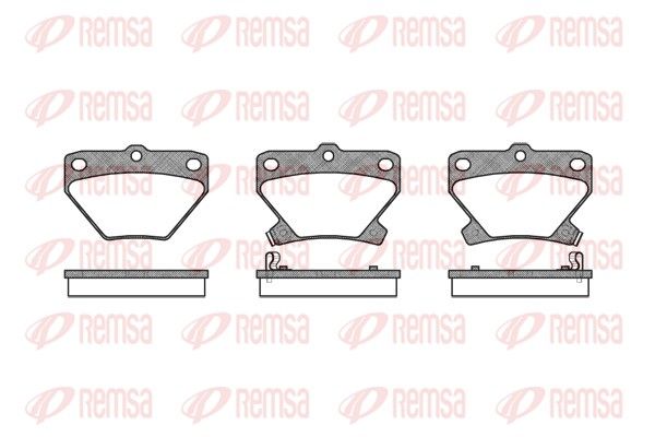 REMSA 0741.02 Brake Pad Set, disc brake