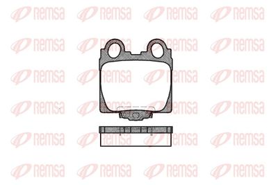 Brake Pad Set, disc brake REMSA 0743.04