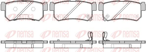 REMSA 0746.42 Brake Pad Set, disc brake