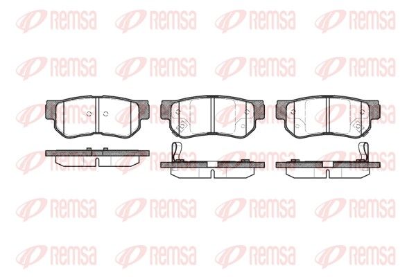 REMSA 0746.02 Brake Pad Set, disc brake
