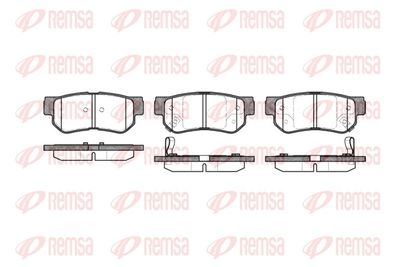 Brake Pad Set, disc brake REMSA 0746.02