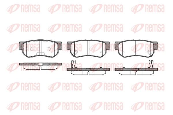 REMSA 0746.12 Brake Pad Set, disc brake