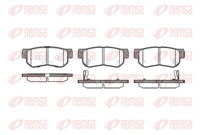 Brake Pad Set, disc brake REMSA 0746.12