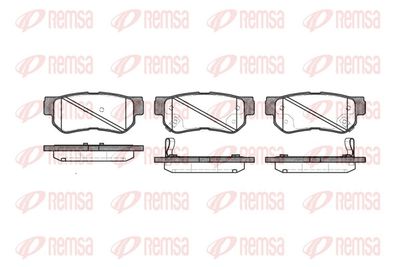 Brake Pad Set, disc brake REMSA 0746.32