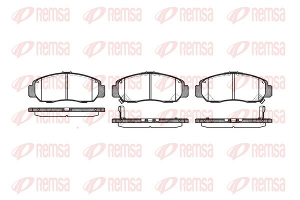 REMSA 0747.12 Brake Pad Set, disc brake