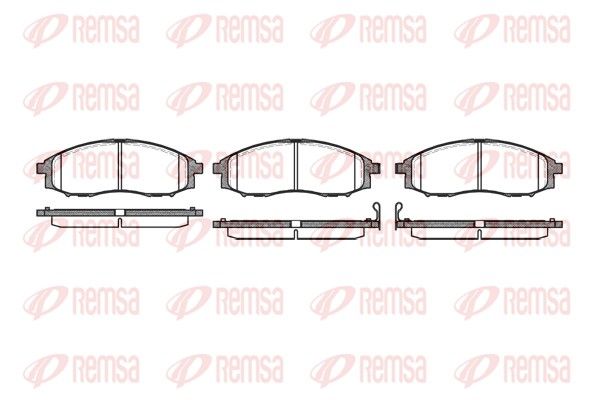 REMSA 0748.02 Brake Pad Set, disc brake