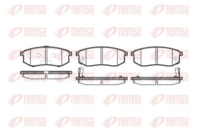 Brake Pad Set, disc brake REMSA 0749.02