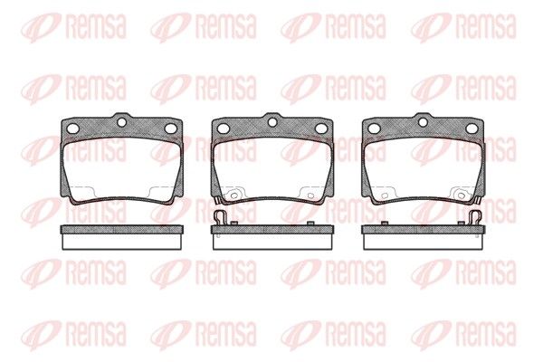 REMSA 0750.02 Brake Pad Set, disc brake