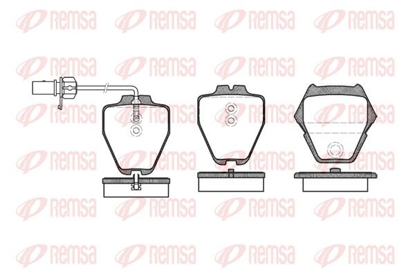 REMSA 0752.22 Brake Pad Set, disc brake