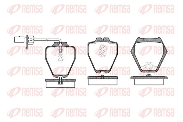 REMSA 0752.02 Brake Pad Set, disc brake