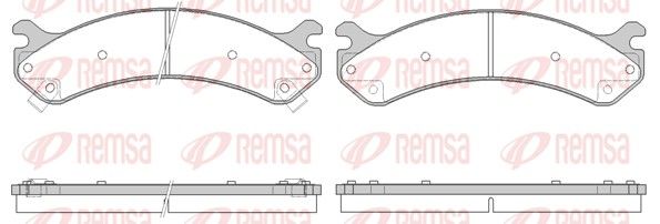 REMSA 0756.02 Brake Pad Set, disc brake