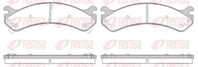 Brake Pad Set, disc brake REMSA 0756.02