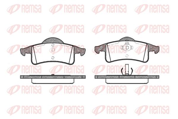 REMSA 0758.00 Brake Pad Set, disc brake